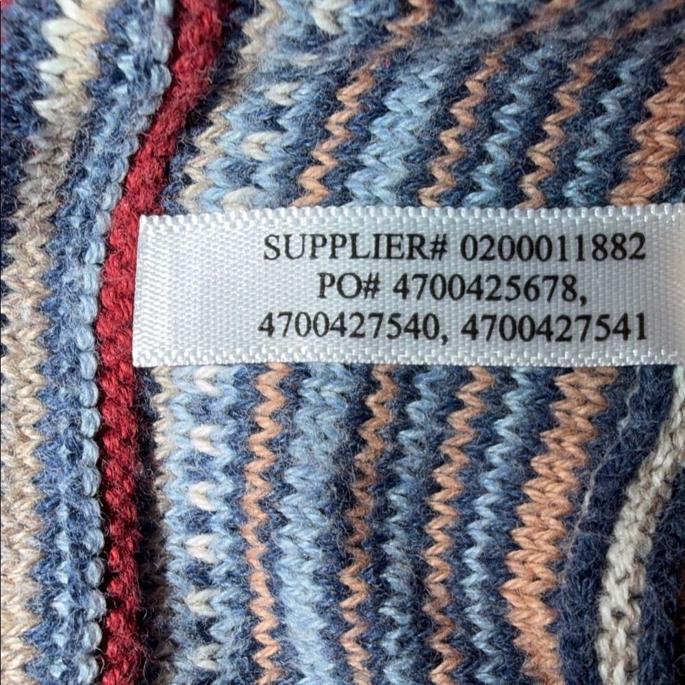 Chaps Bohemian Western Knit 3/4 Sleeve Cotton Blend Vintage Womens Tee Size XL - Picture 8 of 8